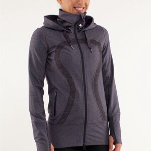 Lululemon Stride Womens Gray two tone Jacket Athletic Running size 4